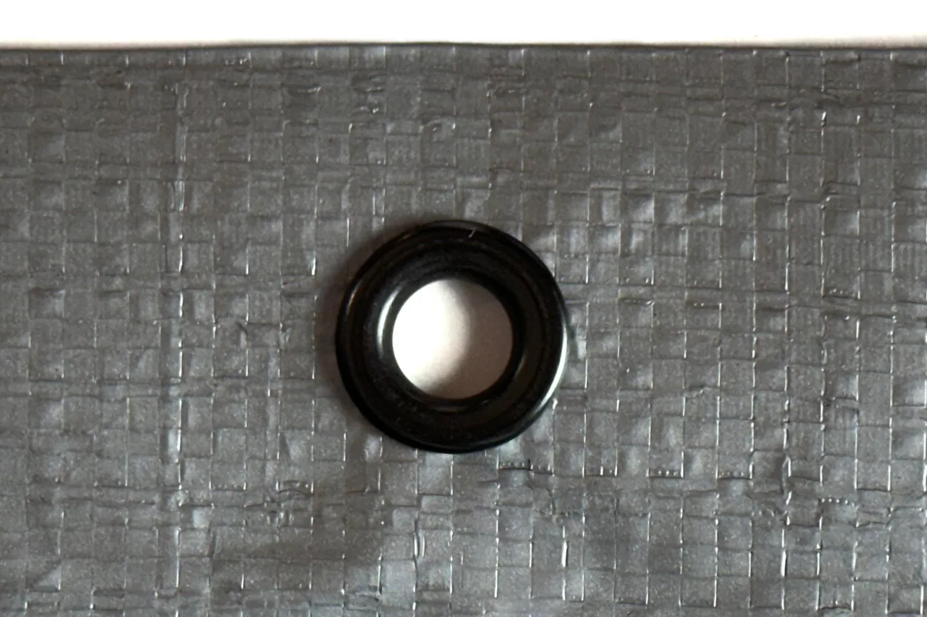fire resistant poly grommet closeup